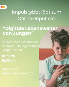 Online-Input 'Digitale Lebenswelten von Jungen'